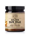 Anima Mundi Apothecary Golden Sun Milk - Relaxing Plant-Based Powder with Organic Spices Turmeric, Ashwagandha, Reishi & Vanilla - Unsweetened Drink Powder - Promote Sense of Calm (5oz / 142g)