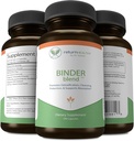 Binder Blend - Toxin Binder Suplement, Detox Capsules for for a Healthy Gut - 180 Capsules - 90 Servings - 960mg Diaktifkan Charcoal & 480mg Organic Chlorella - Bloating Relief - Bentonite Clay, 3 Pack