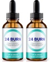 NutraRize (Pack of 2 24 Burns, All-Natural 24Burn נוזל תוספת תזונה רשמית לתמיכה בסגנון חיים בריא ופעיל, Gotas ביקורות (60 משרתים)