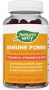 Nature's Way Immune Power, Triple Action Immune Support Blend*, Vitamins C and D, Zinc, Strawberry-Orange Flavored, 90 Gummies