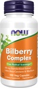 NOW Integratori alimentari, Bilberry (Vaccinium myrtillus)Complex 80 mg con Beta-Carotene & Riboflavin, 100 capsule di Veg