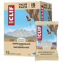 CLIF - Energetické proteinové tyčinky - Bílá čokoláda Macadamia Nut - Vyrobeno z organických Oves - Energetické tyčinky - Non- GMO - (15 Pack)