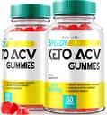 rize labs - Speedy Extreme Keto Plus ACV Gummy for Advanced Weight Loss with Apple Cider Vinegar 2000mg Supplement (120 Gummis)