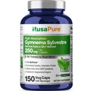 NusaPure Gymnema Sylvestre, 250 mg, 150 Veg Capsules (Non-GMO, Vegan)