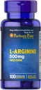 Puritan's Pride L-Arginine 500 mg, Sirds veselības atbalsts, 100 Skaits