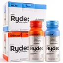 RYDE Shots, Energize + Relax, Essential B Vitamins, Ginseng, Chamomile and Caffeine, Zero Calories, Zero Sugar, Pack of 16