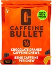 Kofeiini Bullet Energy Chews - Chocolate Orange. 16 * 85mg - Nopeampi Kick Than Pills, Gels & Gum. Urheilutiede käynnissä, pyöräily, pelaaminen. Endurance Boost.