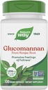 Nature 's Way Herbal Glucomannan dari Konjac Root Capsules, Promotes Feelings of Fullness *, 1.995 mg per 3- Capsule Serving, Non-GMO Project Verified, Vegan, 100 Capsules (Packaging May Very)