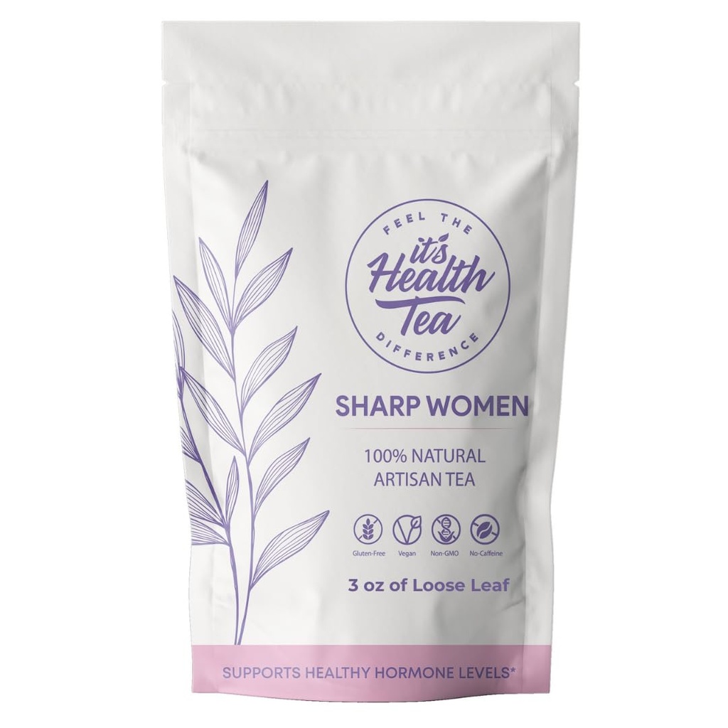 Hormonālais balanss Herbal Tea sievietēm – kofeīns-free - Atbalsts Menstruālais Komforts, veselīga plūsma un PVS Reliefs - 35 Tējas somas Iekļauts -- 100% Dabīgs Herbal Blend