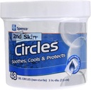Cercles Speno 2n Skins Sooing Protecció de Blisters, punts calents i Irrits de pell, Gel Circles 48-comunt