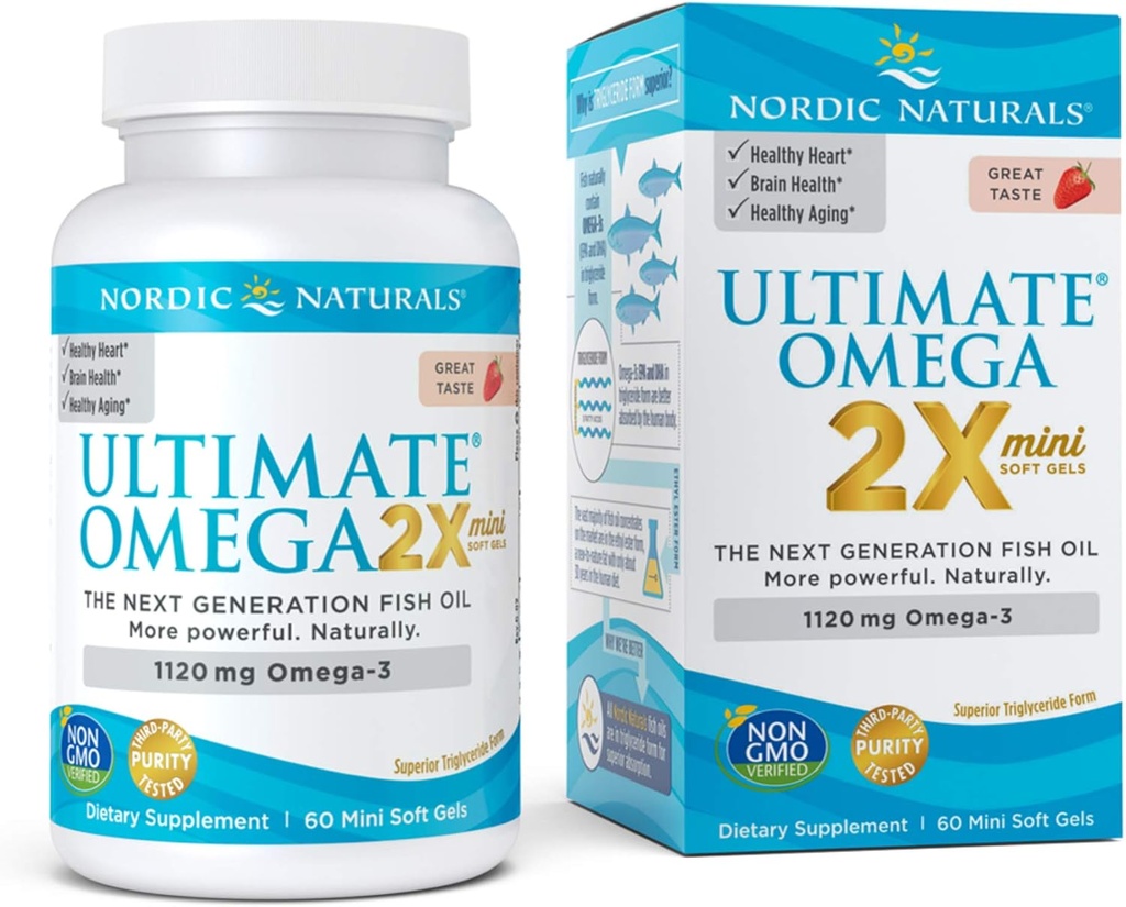 NATURAIS NORDIC Ultimate Omega Minis, 60 CT