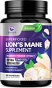 Lions Mane Supplement Capsules - Lions Mane 1000mg Per Serving - Extra Strength Lion’s Mane Mushroom - Superfood for Natural Memory, Focus, Brain, Immune Health Support - Bottled in USA - 120 Capsules