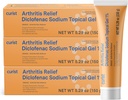 Kurista Diklofenac Artritis Cream Gel 1% (3 Tubes 150g) - Stop Pain in Wriers, Feet, Elbow, & Ankles. Reliéf bolesti rukou a kolenů (3 balení, 5.29 ozea.)