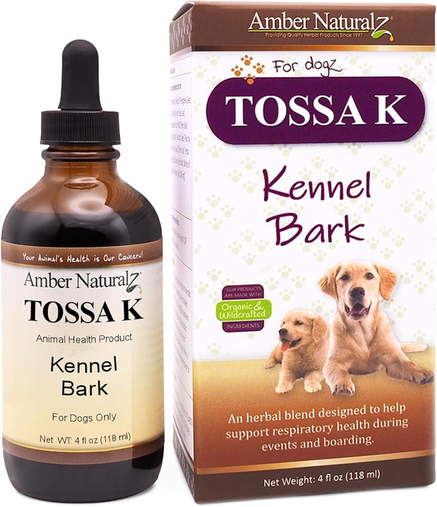 Amber NaturalZ Tossa K Kennel Bark Suplimente Herbal pentru câini şi căţeluşi 