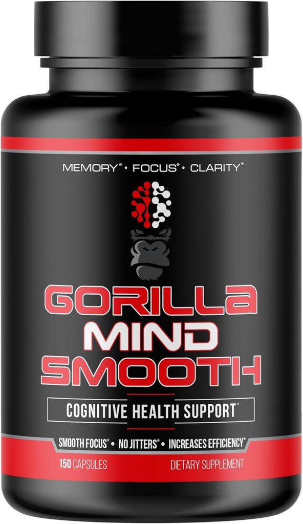 Gorial Mind Smooth Nootropic Formula - Best Non-Stimulant Produtivity Suplement / Memory