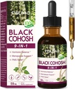 100% Natural Herbal Drops, Black Cohosh Extract for Hormone Balance, Menopause Support & PMS Relief. 2oz