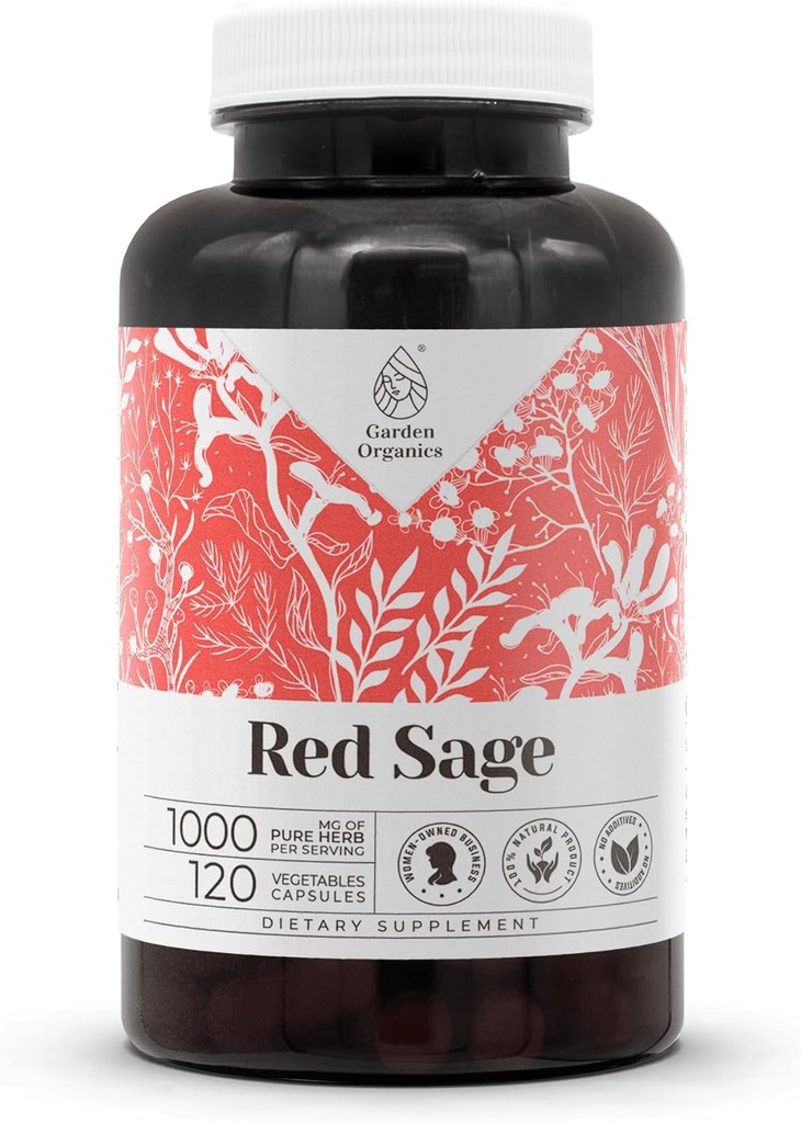 Red Sage 120 קפסולות | High-Potency Herbal Dietary Supplements
