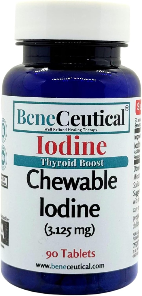 Chewable Iodine Thyroid Boost 3.5mg 90 Count