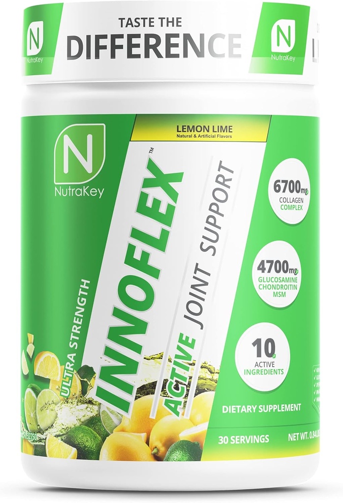 NutraKey Innoflex Glucosamín s chondroitínom, Msm, kyselinou hyalurónovou a kolagénom, 1500 mg