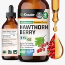 BlO KRAUTER Hawthorn ER Trích dẫn Tinuture -  nghiêng tự nhiên - Phụ tá công thức tự nhiên - 100% Công thức thuần túy & Sugar - 4 FI. Oz - 56 ngày cung cấp