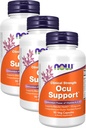 NOW Supplements, Ocu Support™with FloraGLO® Lutein, Plus Vitamins A, C and E, 90 Veg Capsules (Pack of 3)
