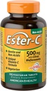 Ester-C American Health with Citrus Bioflavonoids Vegetarian Tablets, 24-Hour Immune Support, Gentle on Stomach, Non-Acidic Vitamin C, Non-GMO, Gluten-Free, Vegan, 112 Servings, 500 mg, 225 Count