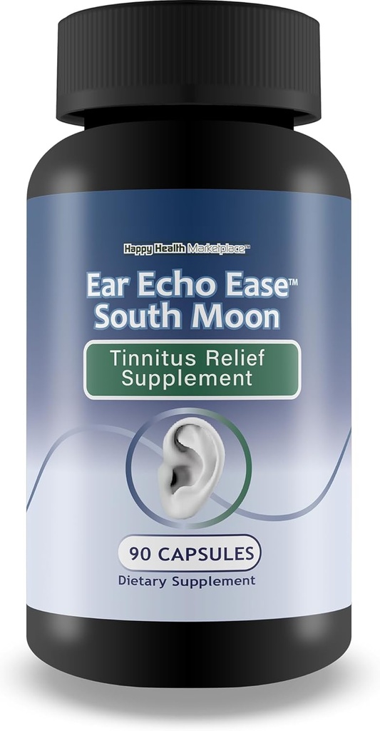 Ear Echo Ease Tinnitus Relief Supplement - Vår bästa Tinnitus Relief för Ringing Ears - Öronhälsotillskott för ringning i öronavlastning och hälsosamt hörselstöd - Sluta ringa i öronen