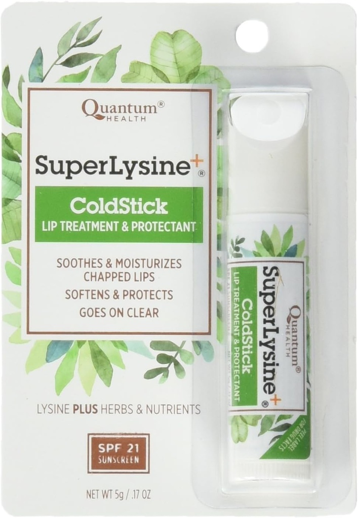 量子研究 Coldstick, Super Lysine, 0.17 Ounce (Pack of 6)
