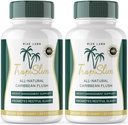 (Official 2 Pack) Tropislim, Tropislim Bütün Natural Caribbean Flush, Çıxış məsləhət, Qadınlar üçün Tropislim Çıxış Çıxış Kapsülləri, Sağlamlıq Lifestyle + Leaner Physique, Tropis Reviews (120 Capsules)