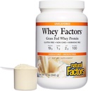 Natural Factors, Grass Fed Whey Protein Konfransı, Aids Muscle İnkişaf və Immune Health, Unflavored, 12 Oz