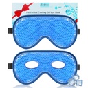 Maschera per occhi di raffreddamento BeeVines, 2 Pack XL Jumbo Size Maschere per occhi di Puffy Face, Maschera per occhi di ghiaccio, Compressori freddi e caldi, Gelato congelato per chirurgia post occhio e alleergies(Navy Blue)