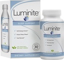 Luminite Sleep Support - Nighttime Sleep Aid Supplement - L-Tryptophan, Melatonin, Chammomile - Non Habit Forming, 30 Count