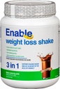 Enable Weight Loss Shake -rich Chocolate Flavor for Delicious & Nutritious Meal replacementment, 2lb 11oz