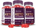 Laboratoires justifiés (3 Pack Proton Protein Keto ACV Gummies Advanced Formula 1000MG Proton Boost Formulé avec Pomegranate Beet Juice Powder B12 Vegan Non OGM 180 Gummys