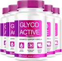 (5 Pack) Glyco Active, Glyco Active Capsules, Glyco Active Advanced Formula, Glyco Active All Natural Formula Pillen, Glyco Active Capsulas Reviews, 150 Capsules gedurende 5 maanden