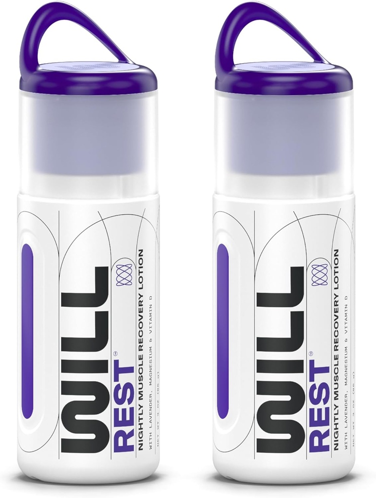 Magnesium Lotion for Sleep I Nightly Uutinen Magnesium Cream for Relaxation I D-vitamiini & Laventeli Lotion for better sleep & Relief I 3 Fl oz (2 pakkaus)