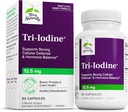 Terry Naturally Tri-Iodine - Støtte Thyroid helse - Hjelper hormonbalanse med molekylær jodin fra Kelp - Funksjoner Kalium jodid & natrium jodid - Brain & Energy Support - 12,5 mg, 90 Kapsler