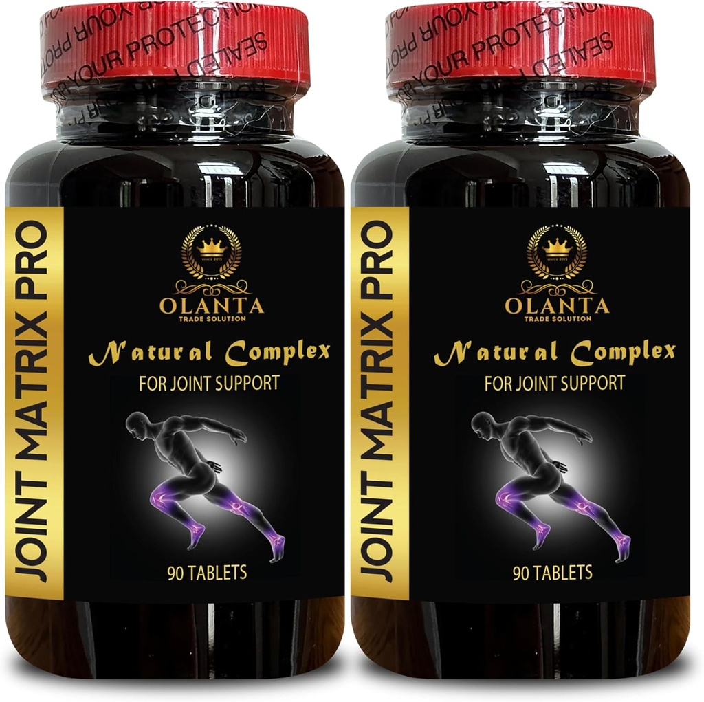 Complexo de matrices conxuntas PRO - Suplementos para xeonllo e saúde conxunta, apoio conxunto, non-GMO, Gluten & Soy libre, flexibilidade e mobilidade - 2 Botellas