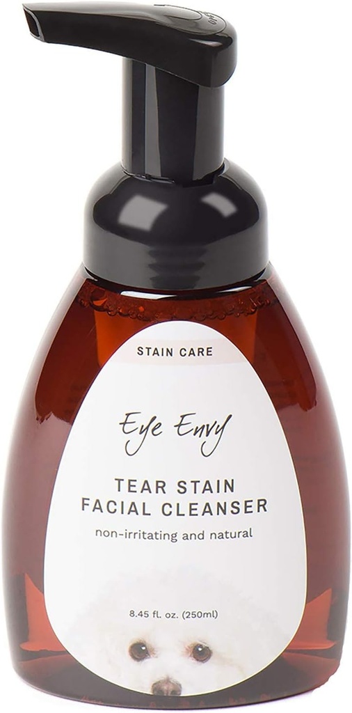Eye Envy Tear Stain Facial Cleanser for Dogs and Cats. Washes Away Crusty Eye Debris, Eye Boogers, Eye Discharge. (فورمولا) يُعالجُ سببَ البقعةِ. جميع الـ "ناترال" 8.45 "إز"