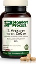 Processo standard B Vitality con Coq10 - Integratore di Salute Cellulare con Biotina, Vitamina B12 & Folate - Vegan, Gluten-Free & Non-Dairy - 90 Capsule (30 Serve)