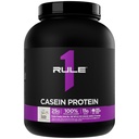 Rule 1 Proteins Casein Protein - 25g Protein and 11g EAAs Per Serving from Slow-Release Micellar Casein for Overnight Recovery and Sustained Delivery Between Meals (4 Pounds, Vanilla Crème)