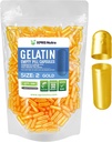 XPRS Nutra Tamanho 2 Cápsulas Vazias - 500 Count Cápsulas Gelatina Vazias - Comprimidos DIY Cápsula Preenchimento - Pure Bovine Pill Gel Caps para Do-It-Yourself Suplementos (Ouro)
