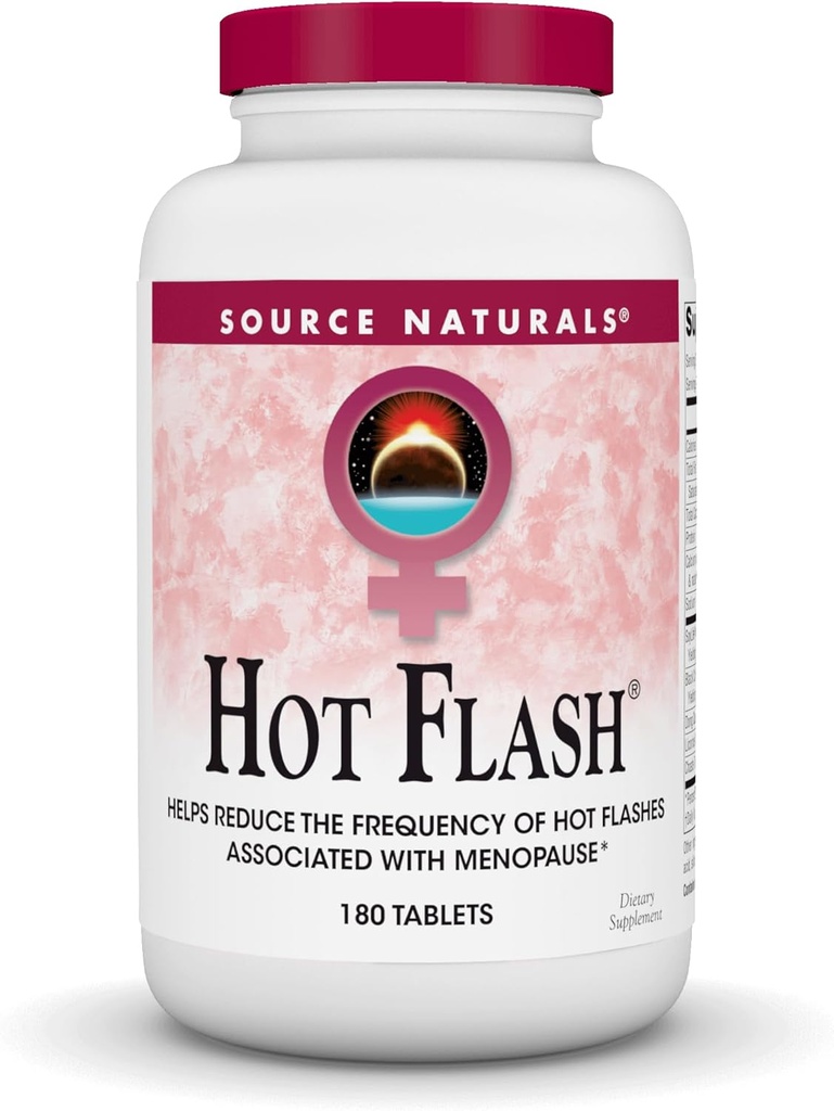 Flash de codi font Naturals Hotang - Ajuda a reduir la freqüència de Flashs calents que es van associar amb Menopausa, no-GMO Soy - 180 tetes - 60 dies de distribuïdora