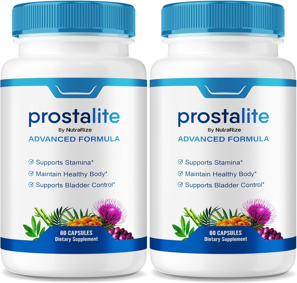 (2 Pack) Prostalite Capsules, Prostalite Prostate Support Supplement, Prostalite All-Natural Supplement för mer Control, Prostalite Maximum Strength Pills, Prosta lite Recensioner (120 kapslar)