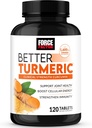 FACTOR DE FUERZA Mejor Curcumina Turmérica 1600 mg con Pepper Negro > jengibre, Suplemento de Apoyo Conjunto de Fuerza Clínica, Absorción Superior, 120 Tabletas