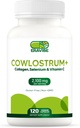 Tambahan Colostrum 4 dalam 1, Collagen, Selenium & Vitamin C - 2100mg untuk Sistem Imune & Skin Dukungan - 120 Vegan Kapsul, Gluten- Bebas