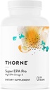 THORNE - Super EPA Pro - Omega-3 Fish Oil Supplement - Promotes Blood Lipid Support* - 1300 мг EPA и 200 мг DHA - 120 гелкапов - 60 сервизов