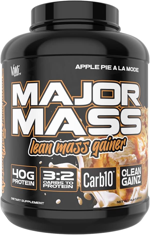 VMI Sportscars 124; Major Mass Lean Mass Gainer Gainer 124; Mass Gainer Protein Powder for Muscle Gain Gain 124; Waga Gainer Protein Powder dla mężczyzn 124; Waga Gainer dla kobiet (Apple Pie A La Mode)