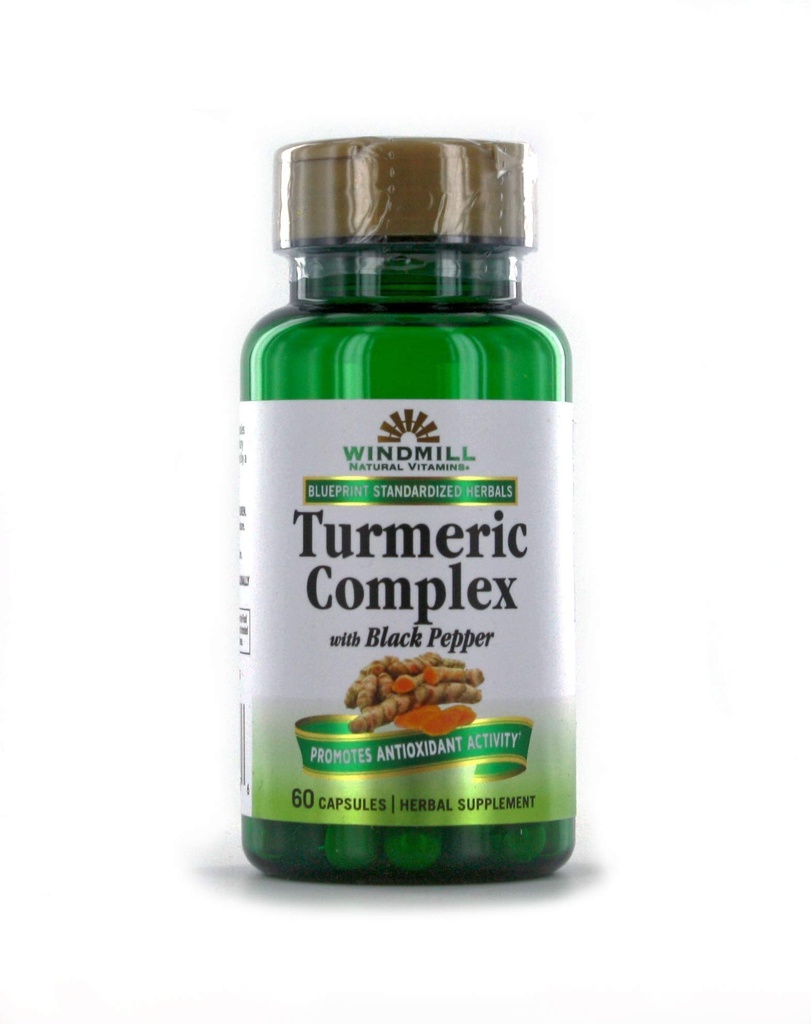 Windmill Turmeric Complex 1500 Mg With Black Pepper Capsules, 60.0 Count