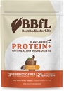 BBfL Shake proteina basata sulle piante – 21g Proteine Vegan, Aceto di sidro di cacao + mela, Prebiotici, Enzimi digestivi, Supporti Salute Gut – Shake all-in-One per le donne e gli uomini (15 Serve, Crema di cacao)
